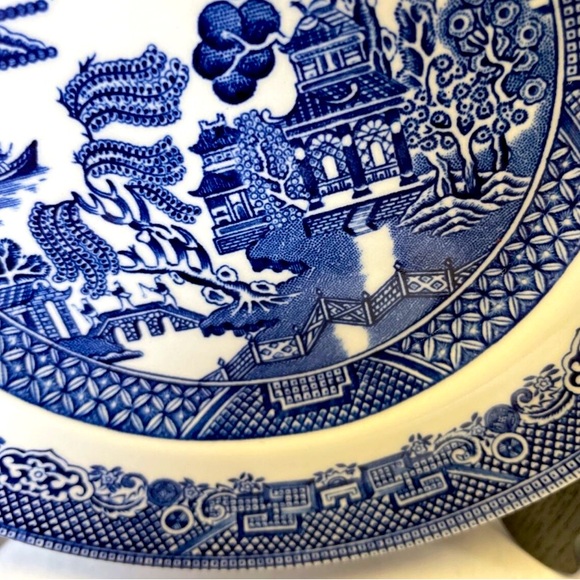 Set of 2~Johnson Brothers Blue Willow ￼Bread and Butter Plate 6.25” - Picture 3 of 7